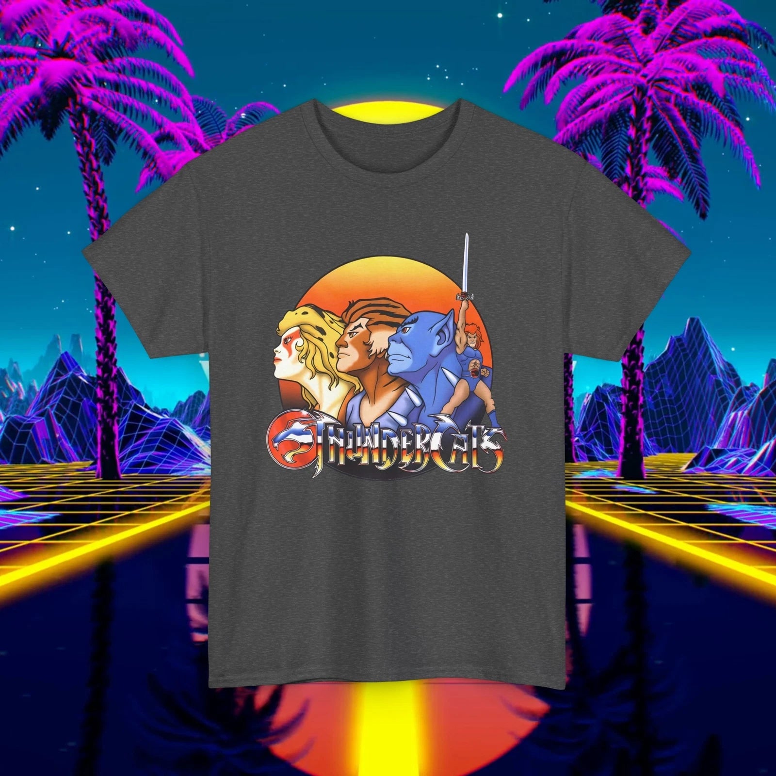 Vintage ThunderCats T-Shirt 80s Retro Custom Unisex Tee -1980s Cartoon Shirt