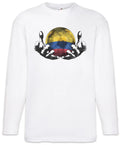 Colombia Football Magic Ball Men Long Sleeve T-Shirt colombian Soccer Flag