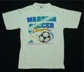 Rare Vintage ADIDAS Spell Out Trefoil Warrior Soccer Classic 1997 T Shirt 90s S