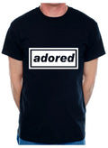 Personalise Your Own Mens T-Shirt Adored You Choose The Name Word Song Album