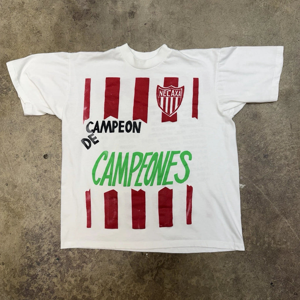 Vintage Club Necaxa Campeones Shirt Size Large 90s Mexican Futbol League Soccer