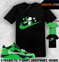 Shirt Match CJ1 Travis Scott Green Spark Sneaker Matching Tee Fly S Dog T-Shirt