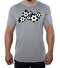 Floral Soccer Ball T-shirt, Men's Graphic T-shirts, Soccer Shirts for Men