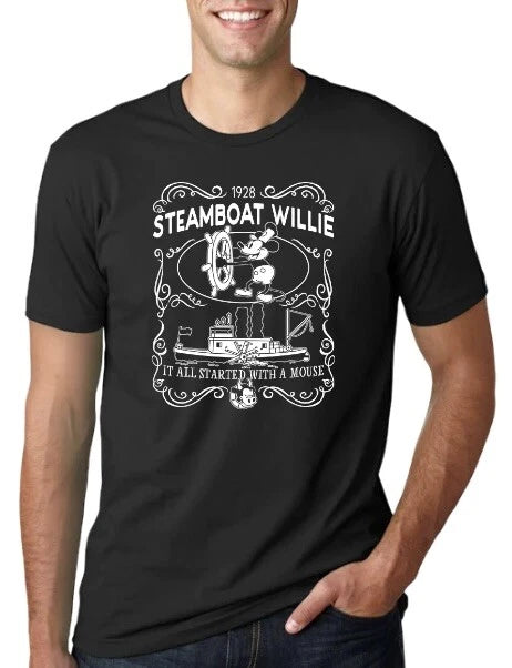 Steamboat Willie Mickey Mouse T-Shirt