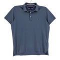 TOMMY HILFIGER Slim Fit Blue Polo Neck T-Shirt Men Size M