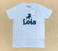 Lois Jeans Men's  Classic Logo T-Shirt, White Navy Blue Baco 6618