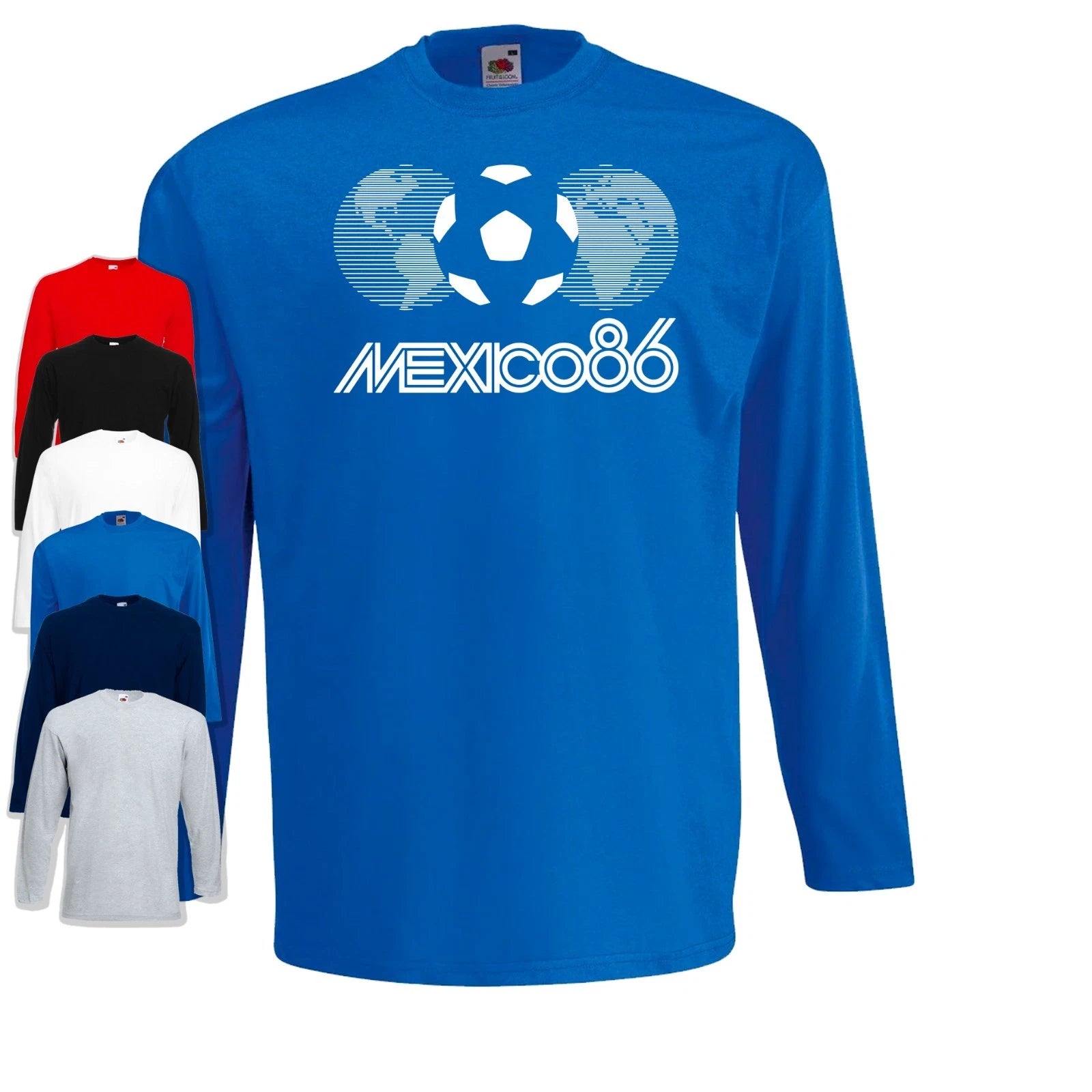Mexico 86 Retro Long Sleeve T-Shirt | Football | World Soccer Sports