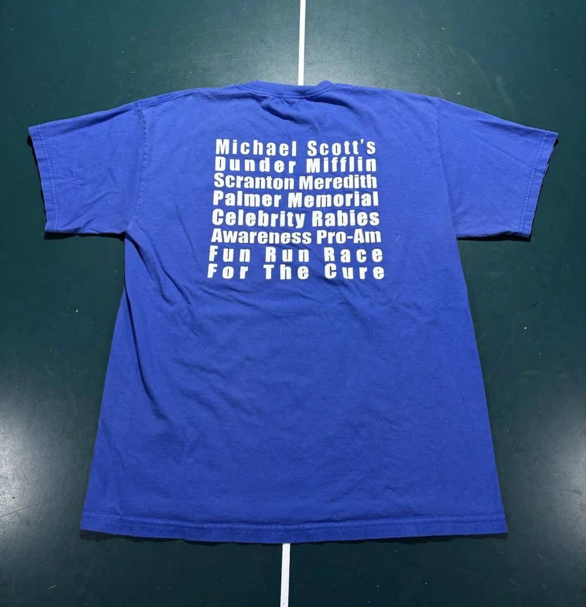 Vintage The Office Michael Scott Dunder Mifflin Meredith Memorial T-Shirt Large