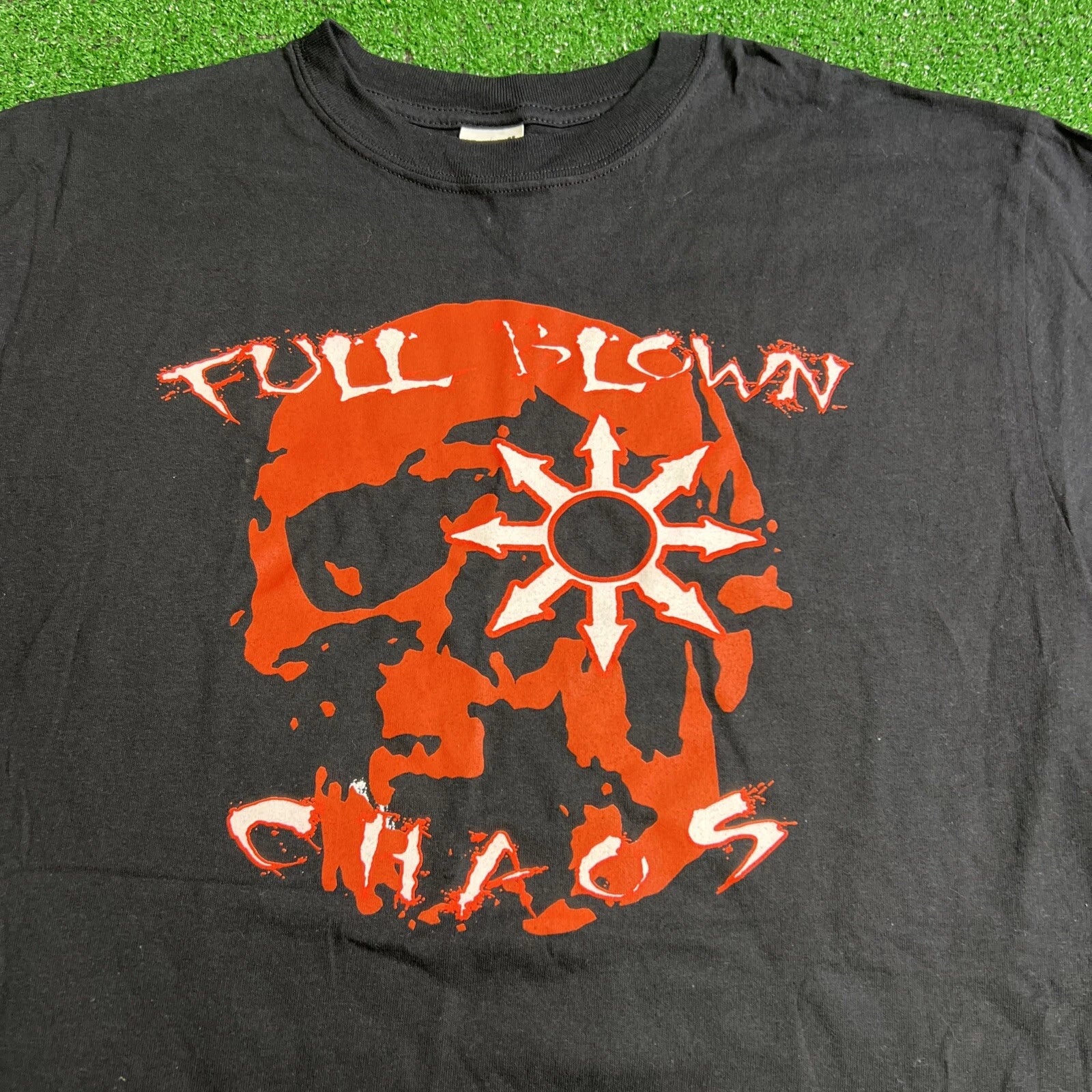 Rare Full Blown Chaos Hardcore Metal Punk Band T-Shirt Black Mens Size Large