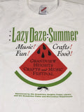 Vintage T-shirt Jerzees Lazy Daze Ohio Grandview Heights Music Fest 80’s