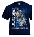 Aaron Judge #99 Homerun Baseball Custom Graphic 100% Cotton T-Shirt SM - 3X