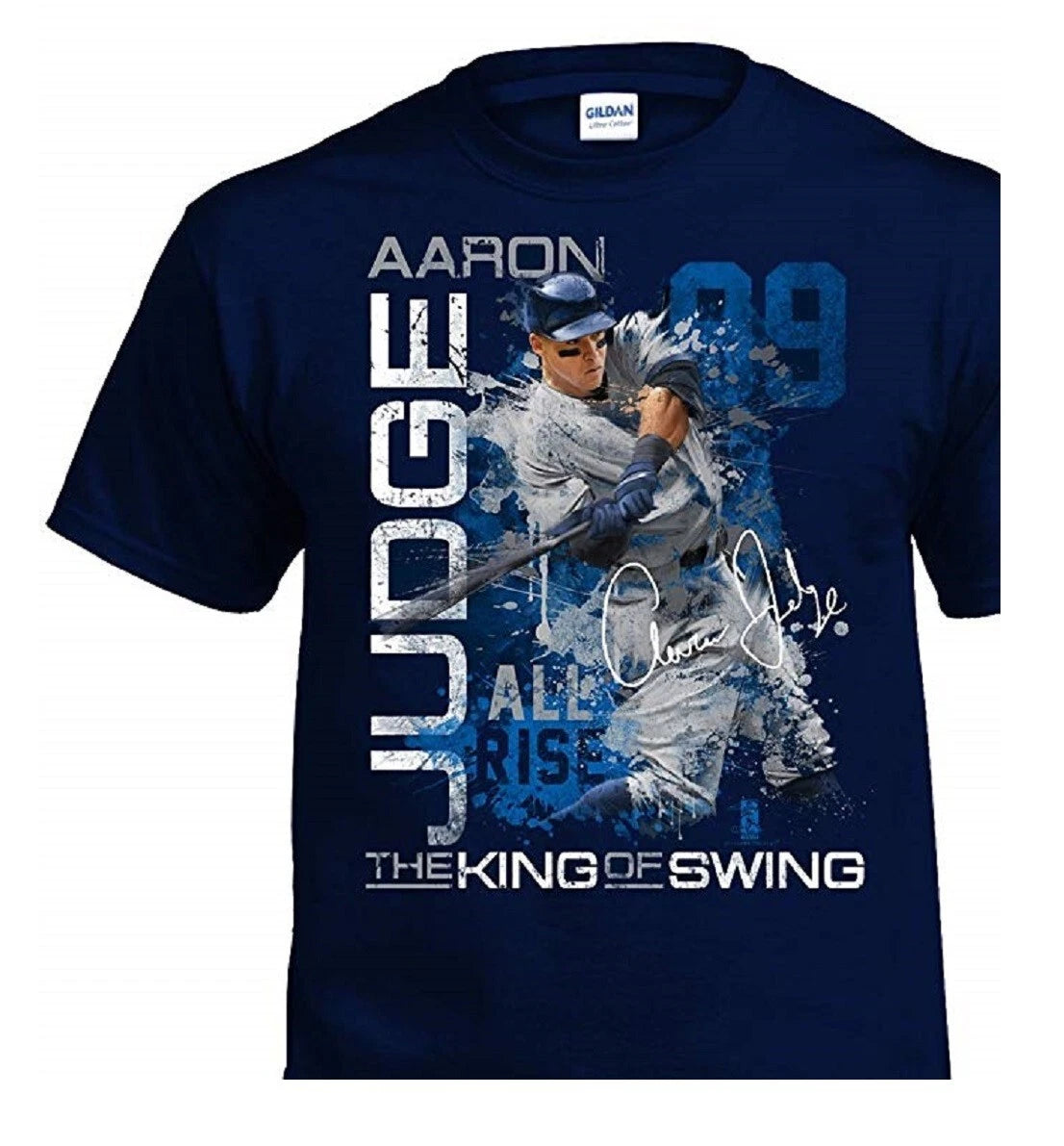 Aaron Judge #99 Homerun Baseball Custom Graphic 100% Cotton T-Shirt SM - 3X