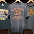 Vintage 90s Harley Davidson Sun Faded  FlameT Shirt Grunge Distressed Mens Large