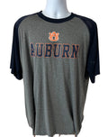 Auburn University 3/4 Sleeve Shirt Men 2XL Colosseum Brand Heather Gray Graphic