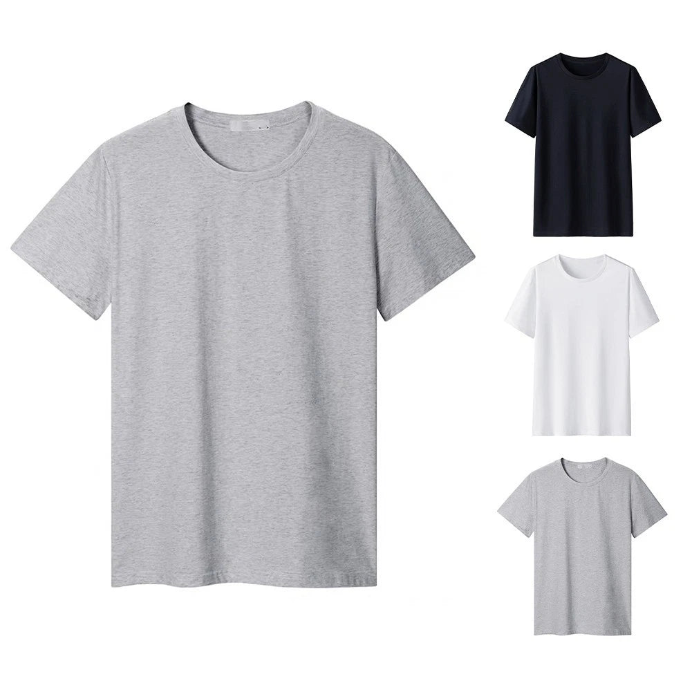 Men Casual T-Shirt Loose Fit Men Tee Short Sleeves Style For Daily Casual Wear
