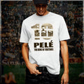 Soccer t-shirt S-3XL, Pele Brazilian Retro Football Legend, World Cup, Brazil
