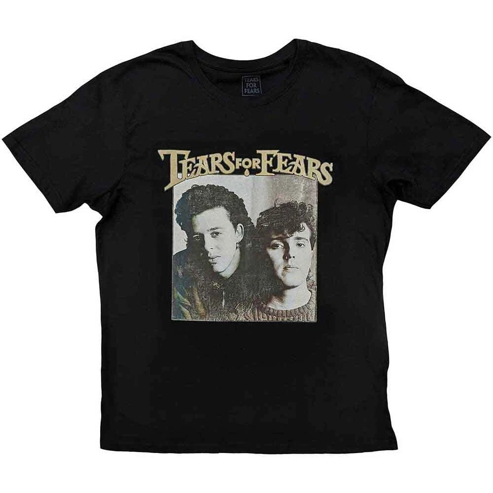 Tears For Fears T-Shirt Throwback Photo Rock Band New Black Official