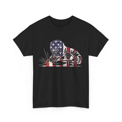 American Flag Welder Shirt, Welding Lovers T-shirt, Welder Man Dad Shirt