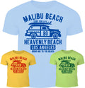 Malibu Beach Mens T-Shirt Beach Surf Life Bar Street Fashion Holiday Car Travel