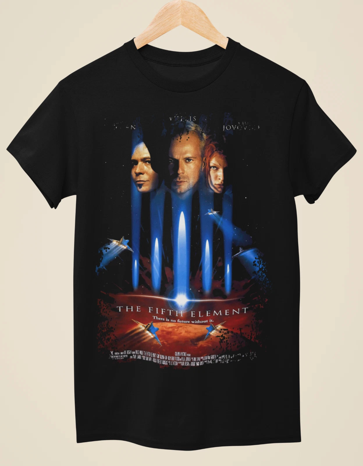 The Fifth Element - Movie Poster Inspired Unisex Black T-Shirt