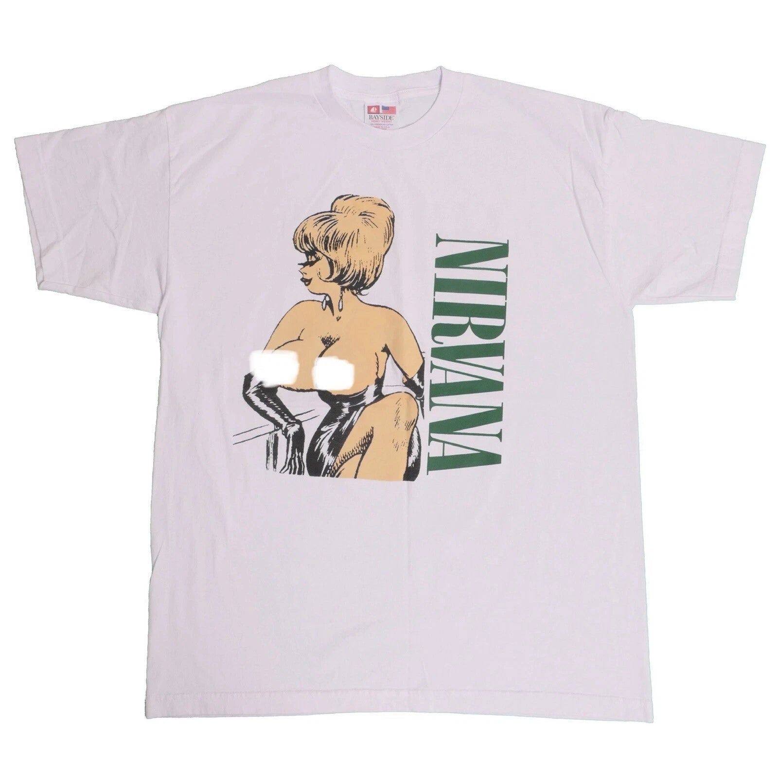 Nirvana Stripper Fudge Packin Band Tour Grunge Punk Rock NSFW Kurt Cobain Shirt