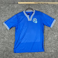 El Salvador Jersey Mens  M Blue Football Soccer Shirt Athletic Striped Collar