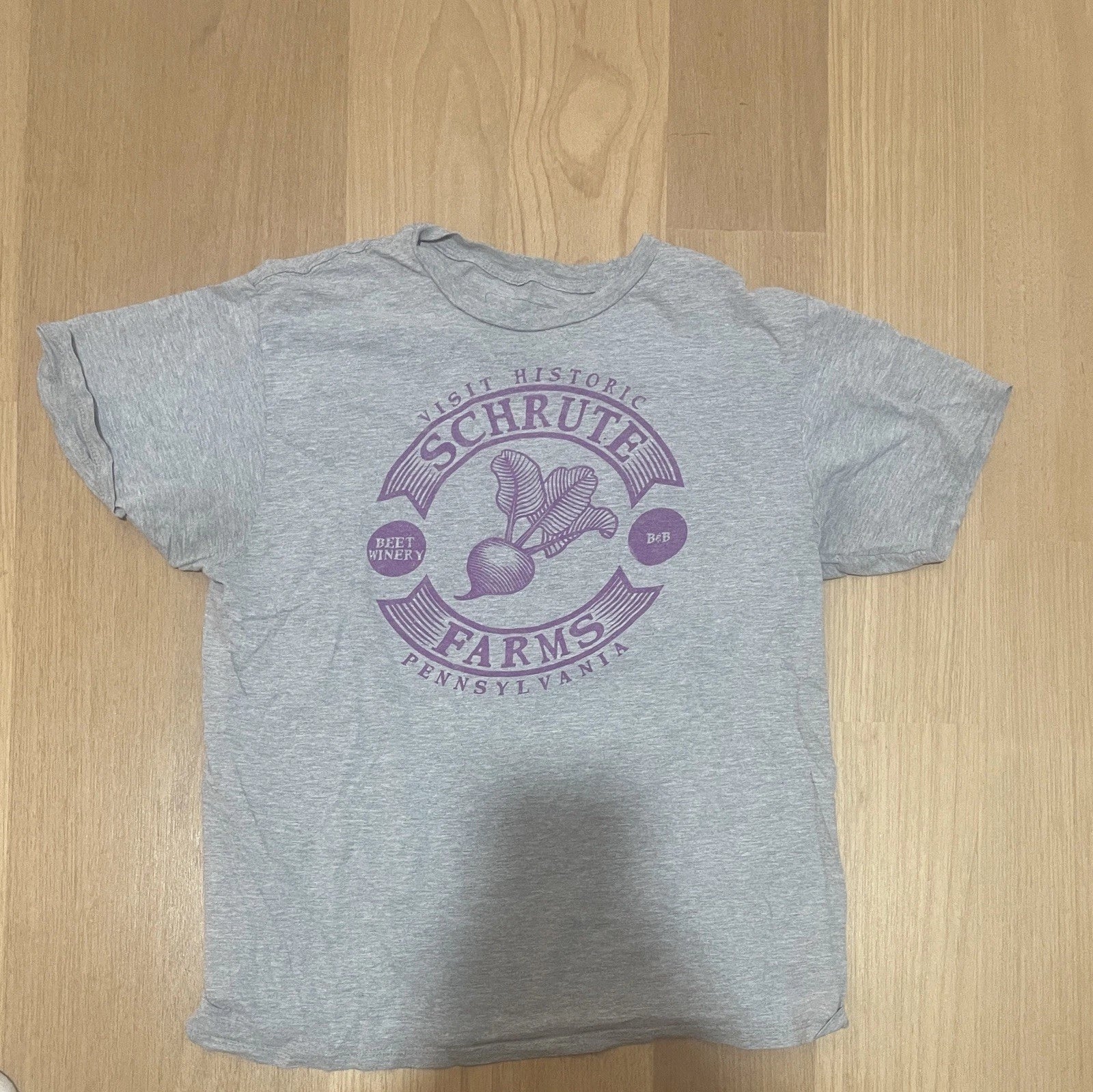 Men’s Schrute Farms The Office Graphic Tee Size Large