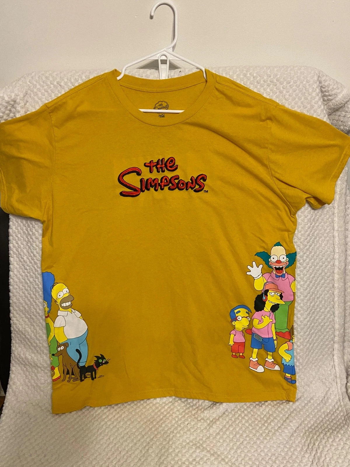 The Simpsons Embroidered Yellow T-Shirt - 3XL