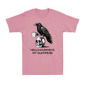 Hello Darkness My Old Friend Crow Coffee Spooky Humor Vintage Men's T-Shirt