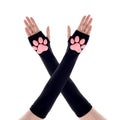 Women's Cute Therian Cat Paws Gloves 3D Cat Claw Paws Pad Sleeves for Cosplay