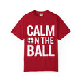 Mens T-Shirt "Calm on the Ball Soccer" Design Funny Football Player Graphic Tee