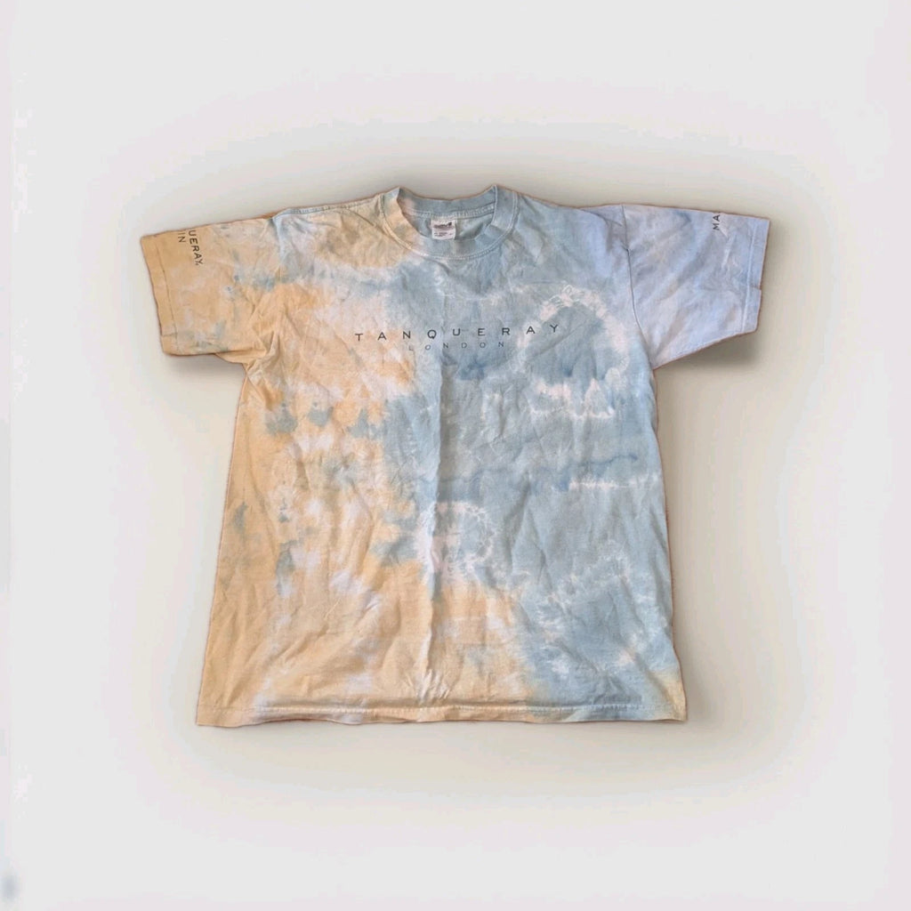 Coastal Streetwear Tie Dye Tanqueray London Gin Graphic Tee Large