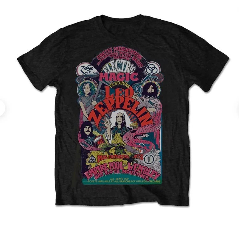 Led Zeppelin t-shirt- Led Zeppelin classic shirt- Led Zeppelin electric magic