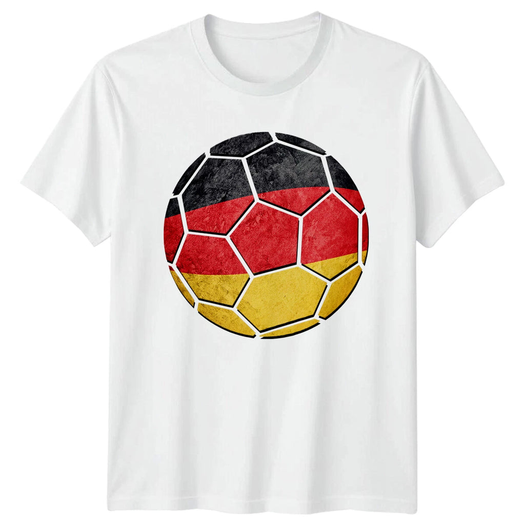 German Soccer Ball Sports Mens T-Shirt Womens Tee Graphic Unisex Top