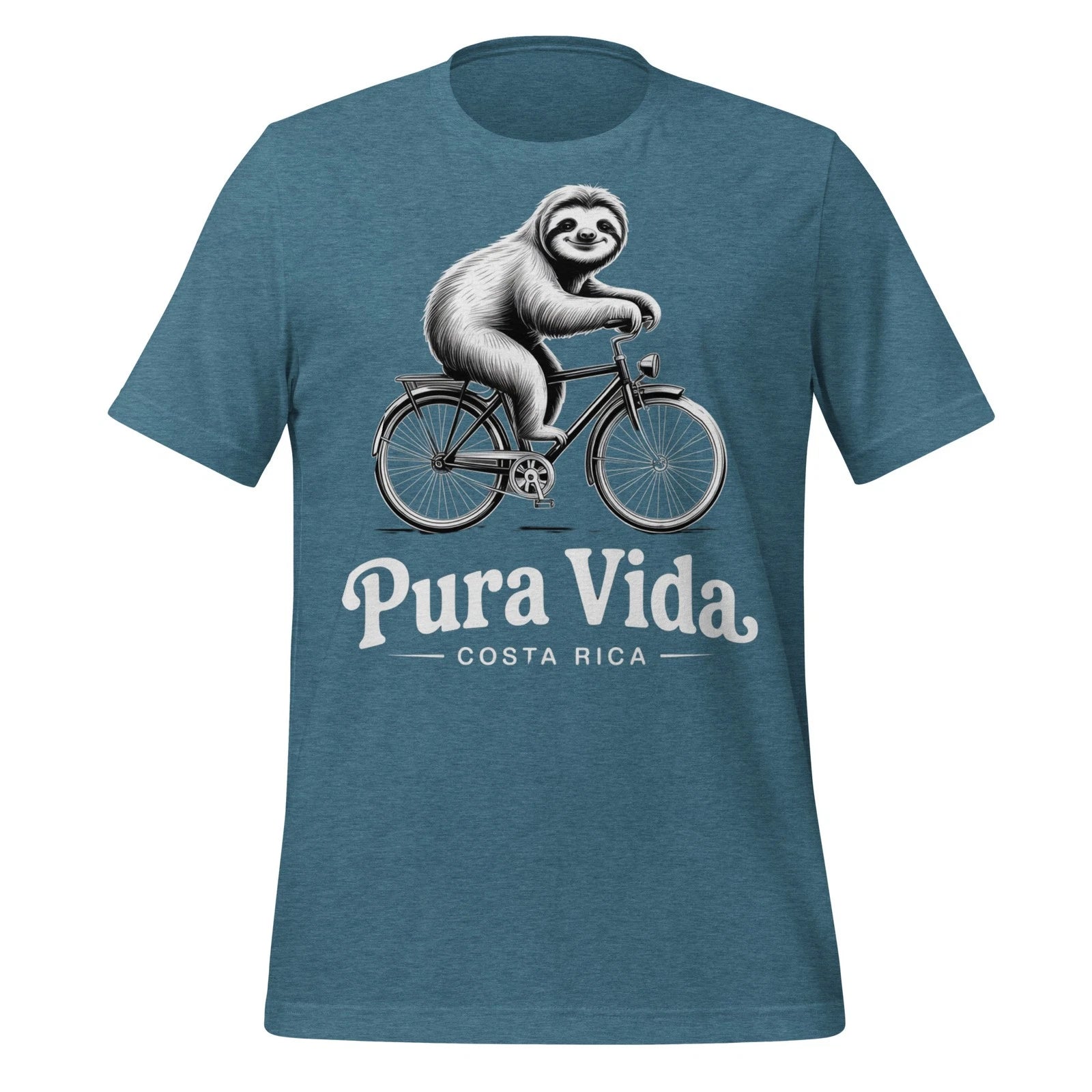 Pura Vida Costa Rica Sloth T-Shirt Funny Chill Unisex Travel Nature Tee