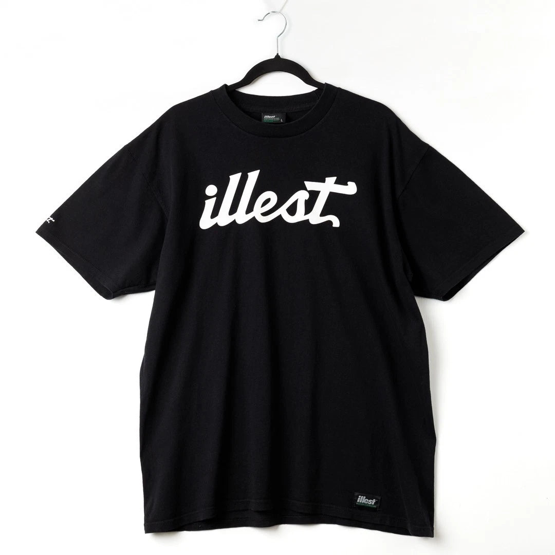 ILLEST Bold Logo T-Shirt L Black USA Free Our Minds Streetwear Tee