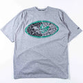Vintage Adidas T Shirt Trefoil Pop Art Abstract Oval Logo Made in Portugal 90s L
