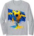 Soccer Sweden Long Sleeve T-Shirt