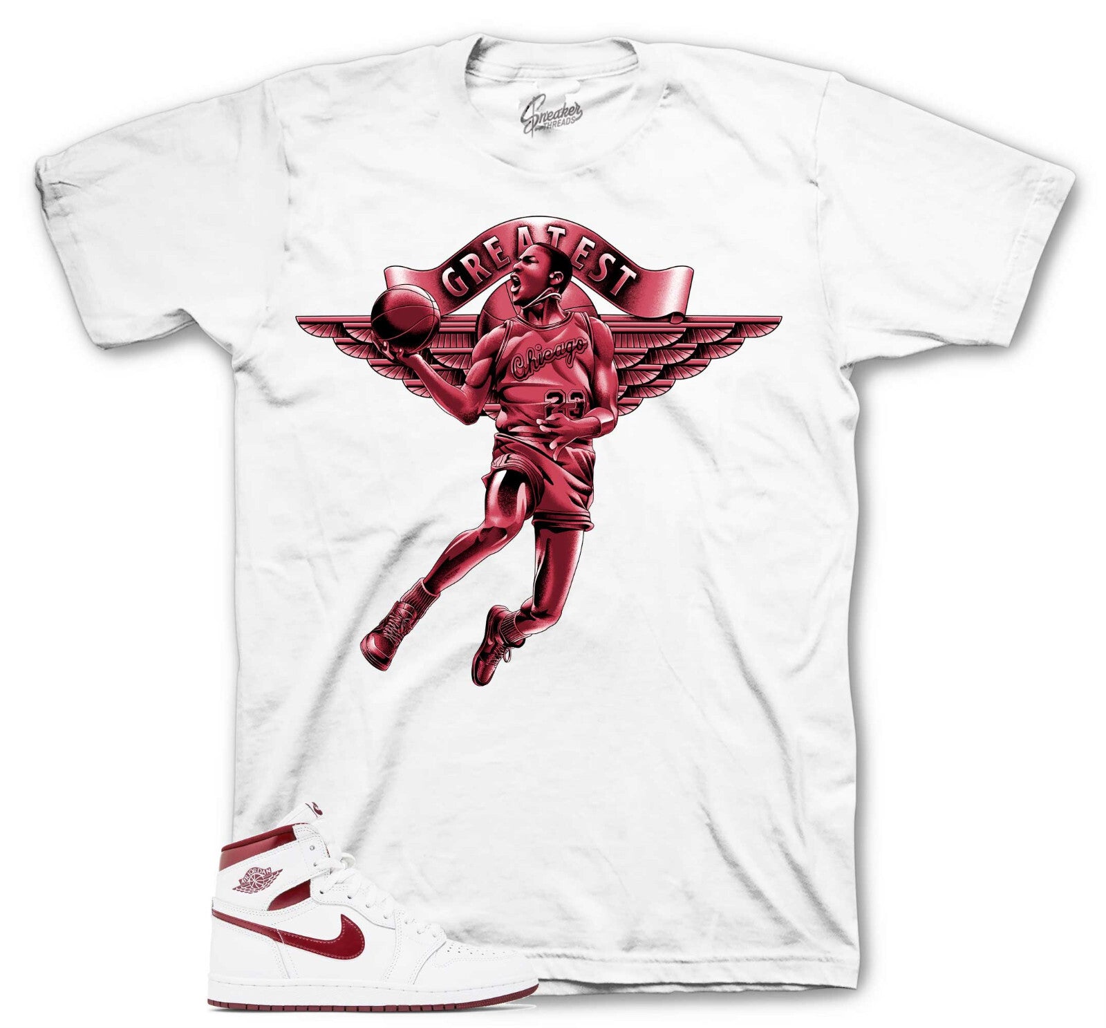 Shirts To Match Jordan 1 Metallic Burgundy - Greatest Sneaker Tees