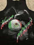 Vintage 90’s Mexico Soccer Golden Eagle Football Black Tank Top Size XL Rare Vtg