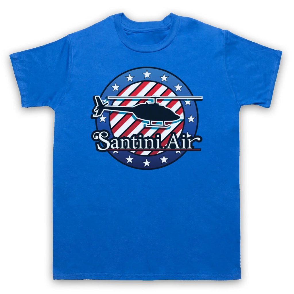 80'S TV SHOW AIRWOLF SANTINI AIR UNOFFICIAL LOGO RETRO MENS & WOMENS T-SHIRT