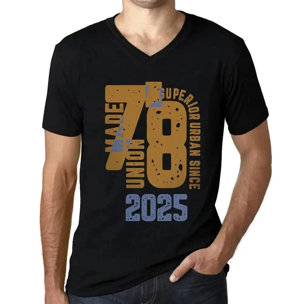 Men's Graphic T-Shirt V Neck Superior Urban Style Since 2025 Eco-Friendly