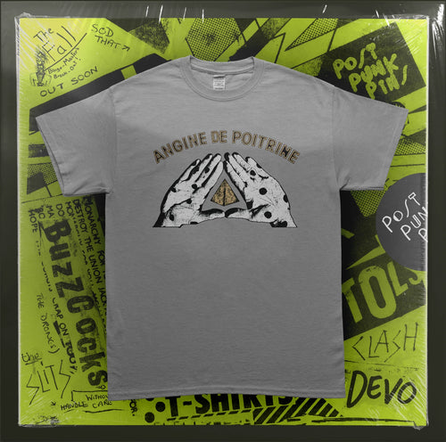 ANGINE DE POITRINE - Sherpa Fabienk 150GSM Grey Graphic T-Shirt - With Backprint