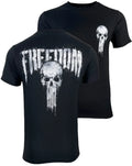 Howitzer Style Men's T-Shirt Freedom Skull Military Grunt MFG