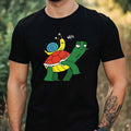 Mens Turtle Print Cotton T-Shirt Size XS to 5XL