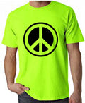 Cnd Symbole Fluo T-Shirt - Paix Ant-Nuclear Hippie Déguisement