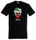Iran Football Skull I T-Shirt Iranian Soccer Flag Banner World Championship
