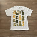 Vintage Cats in Bowties Graphic Reprint T-Shirt 🐱