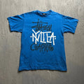 Vintage Stussy Shirt Men Large Blue 2000s NYLTLA Chapter Streetwear