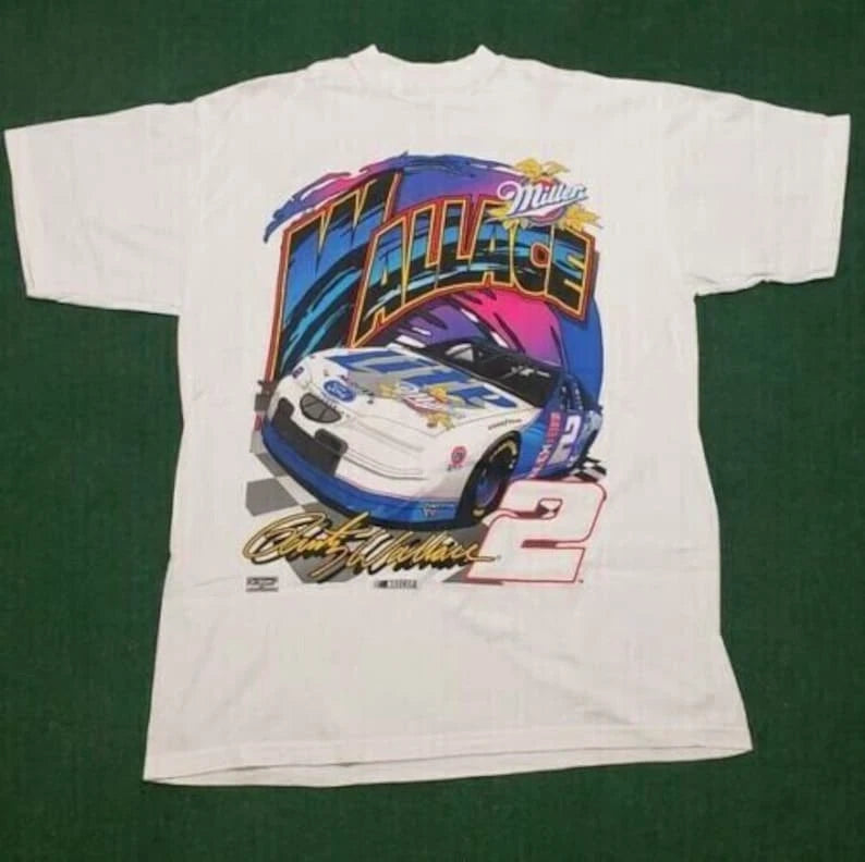 Vintage Rusty Wallace Nascar T Shirt, Nascar Shirt, Rusty Wallace Shirt 90s NASC